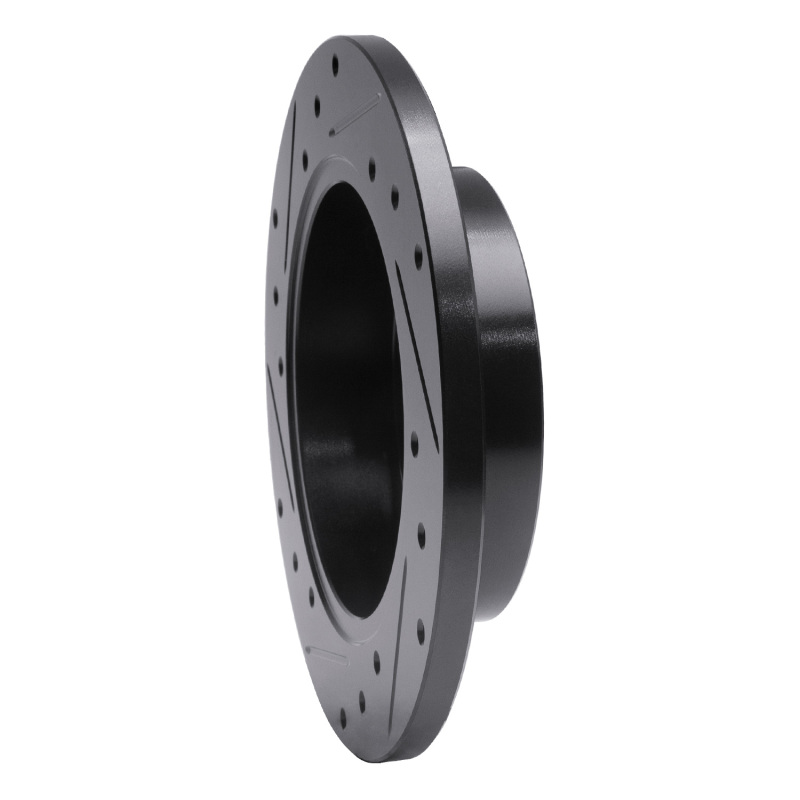 Ford Mustang Brake Rotor (1) - Rear Right - R1 Concepts - Drilled & Slotted - Black - `94-`04